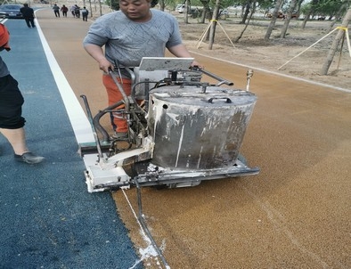 六安六安景区标线施工